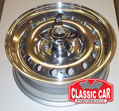 15"x 5.5"  Dunlop D-Type Alloy Wheel - Austin Healey / MG / Triumph