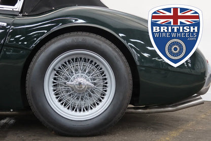 Austin Healey 3000 Center Lace Wire Wheels Moss Motors MWS Dayton Dunlop