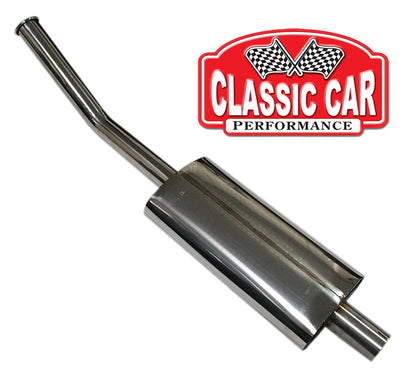 Triumph TR6 Stainless Steel Exhaust Silencer and Mounting Kit