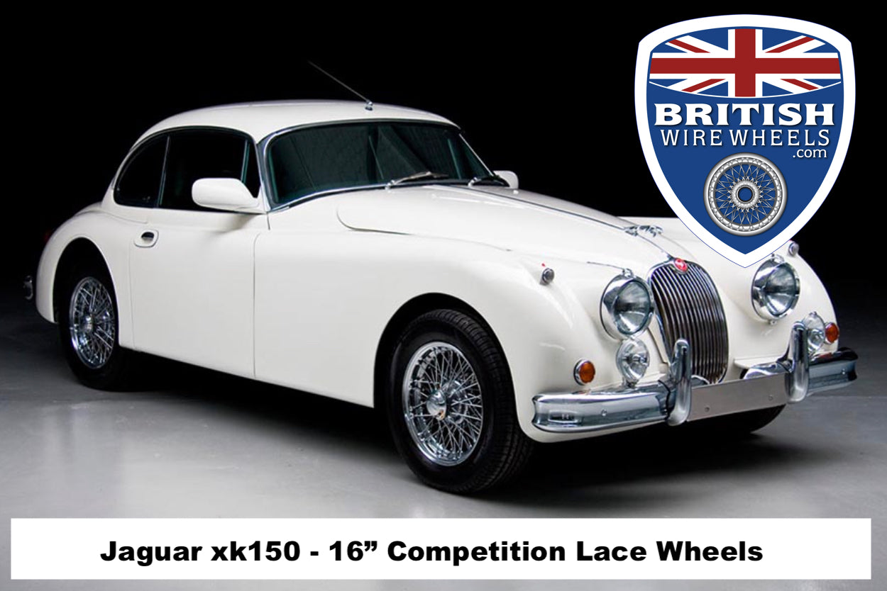 Jaguar xk150 16x6 Competition Lace Wire Wheels