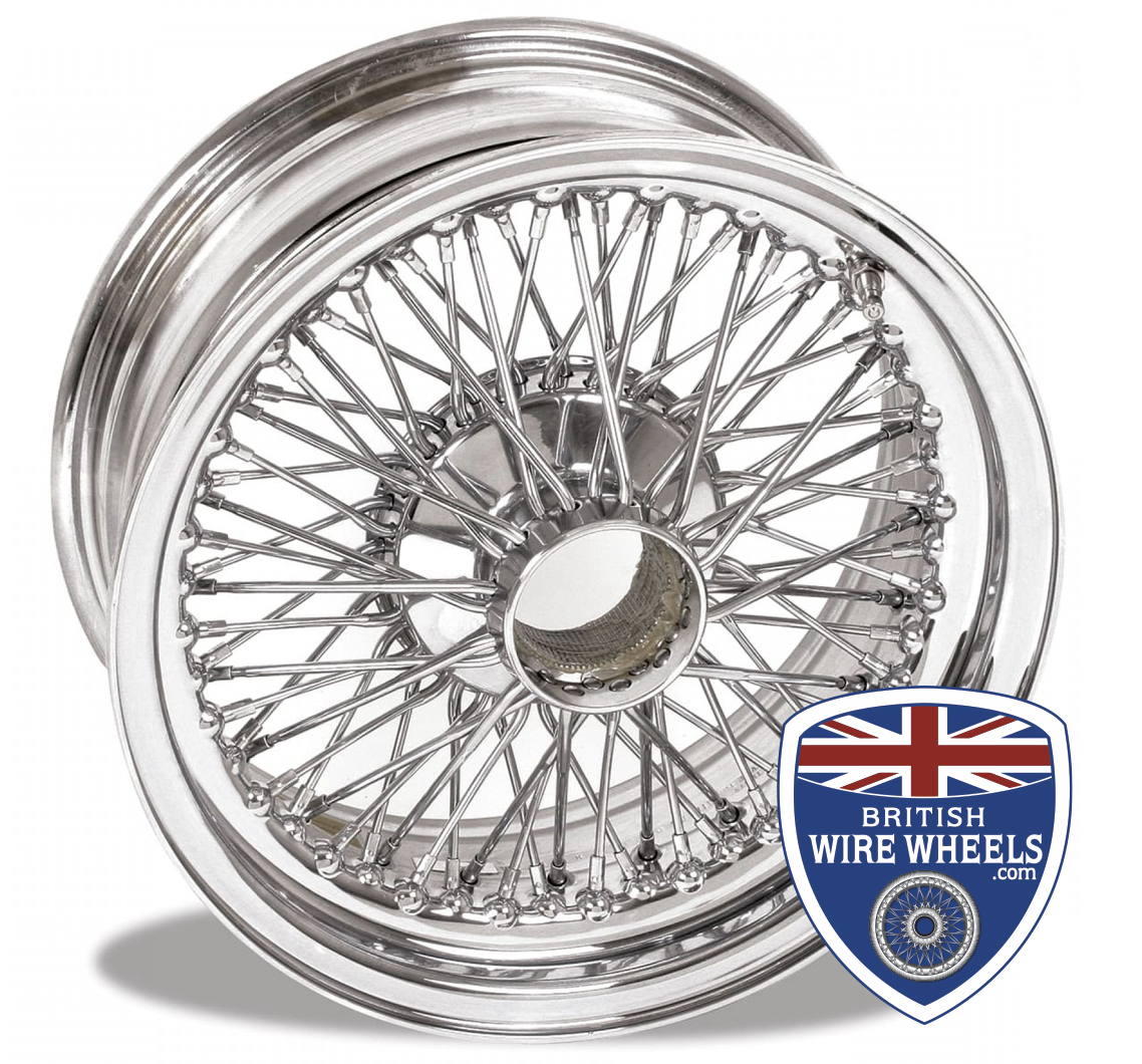 Jaguar XKE e-type 15x6.5 wire wheel chrome